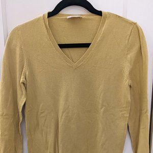V neck sweater, Chartreuse